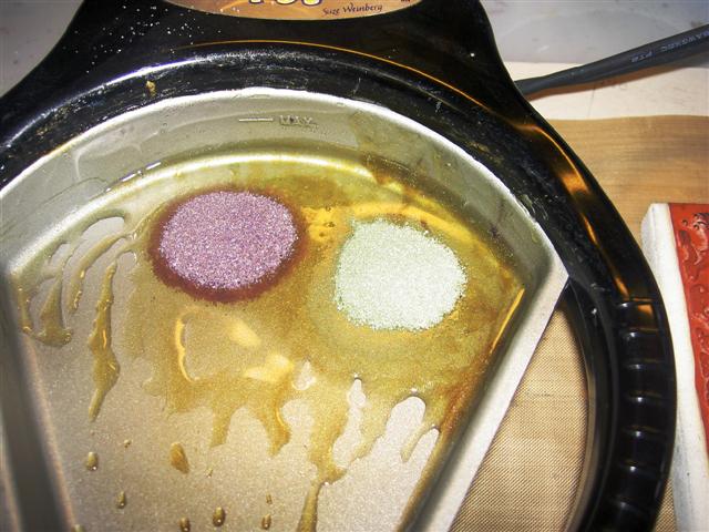 colored UTEE mixtures melting