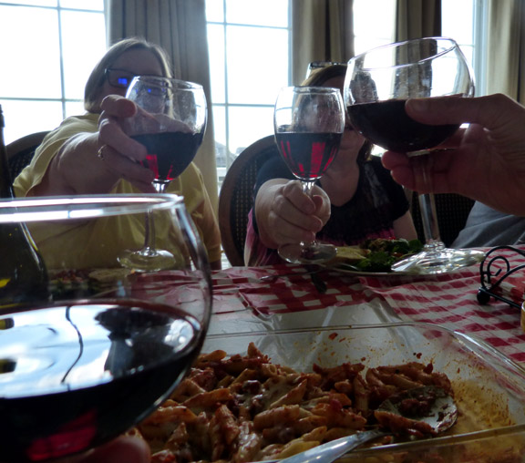 Tuesday night's Italian Dinner Toast